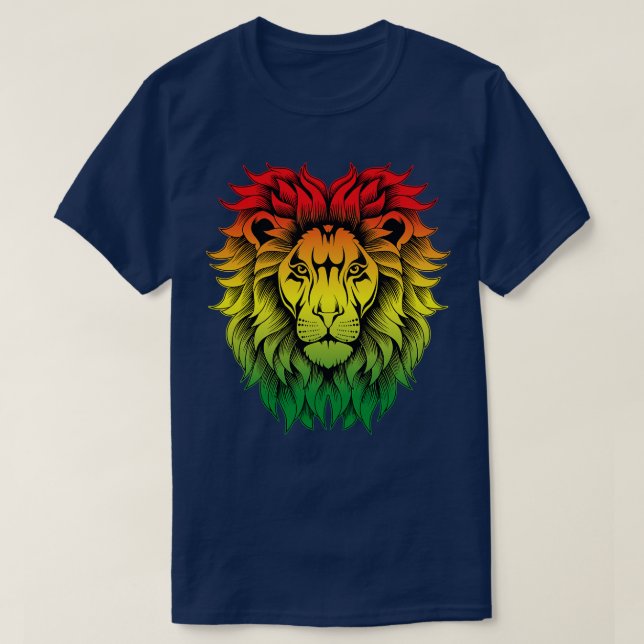 Camiseta Lion Good RastaFari Music Rasta Jamaica Reggae (Frente do Design)