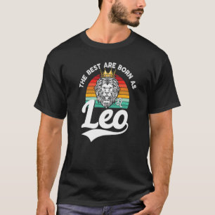 Camiseta Lion Graphic Julho Aniversário Leo Zodiac