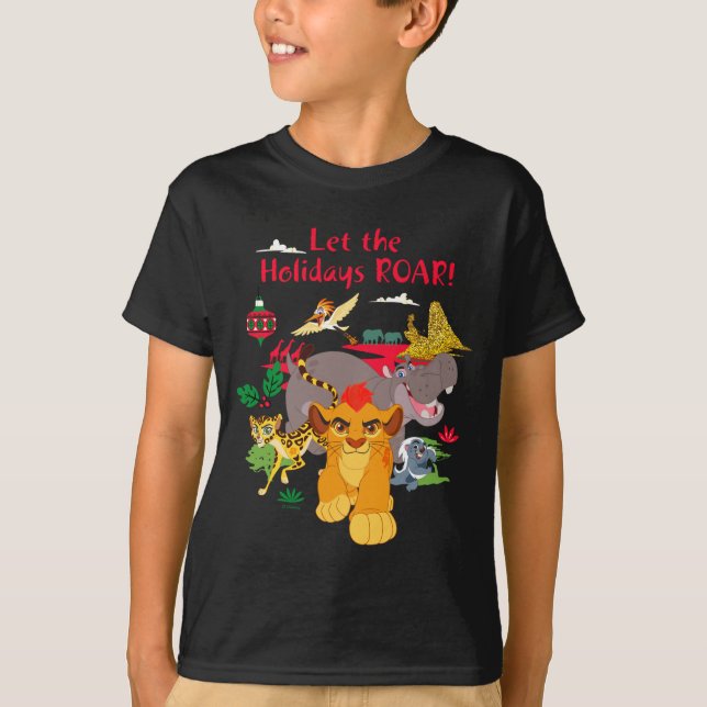 Camiseta Lion Guard Let The Holidays Roar  (Frente)