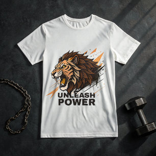 Camiseta Lion Gym – Desbloqueie o Modo Fera Podero