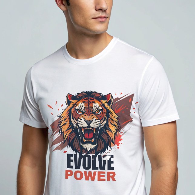 Camiseta Lion Gym – Evolve Power Beast Mode Tee (Criador carregado)