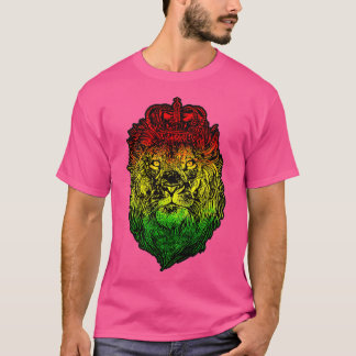 Camiseta Lion Judah Rastafarian Lion etíope - Reggaeton