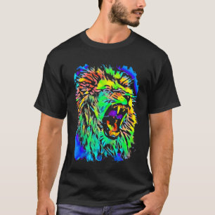 Camiseta Lion Jungle King Pop Art