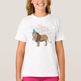 Camiseta Lion Jungle Partilhando Animais com Festa