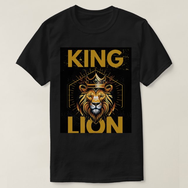 Camiseta Lion King Black T Shirt (Frente do Design)