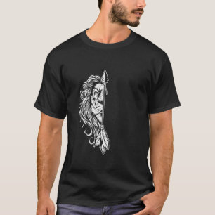Camiseta Lion King Husband ama a lealdade animal selvagem