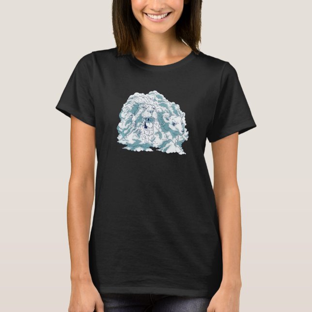 Camiseta Lion Lamb Inspirational Bible Verse Men Women Grap (Frente)