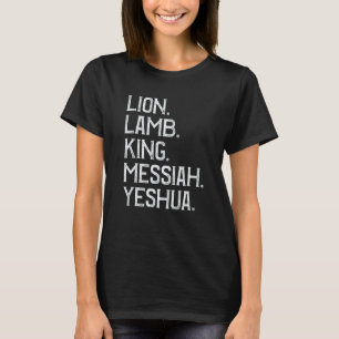 Camiseta Lion Lamb King Messiah Yeshua Christian