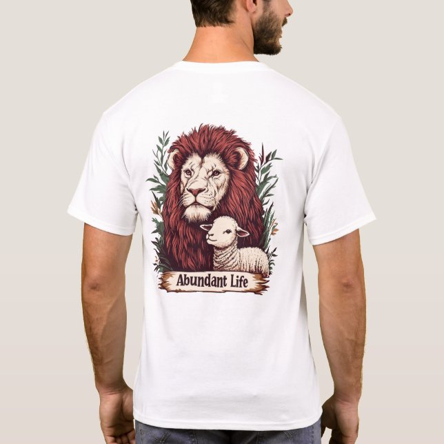 Camiseta Lion & Lamb - Vinho Abundante (Traseira) (Verso)