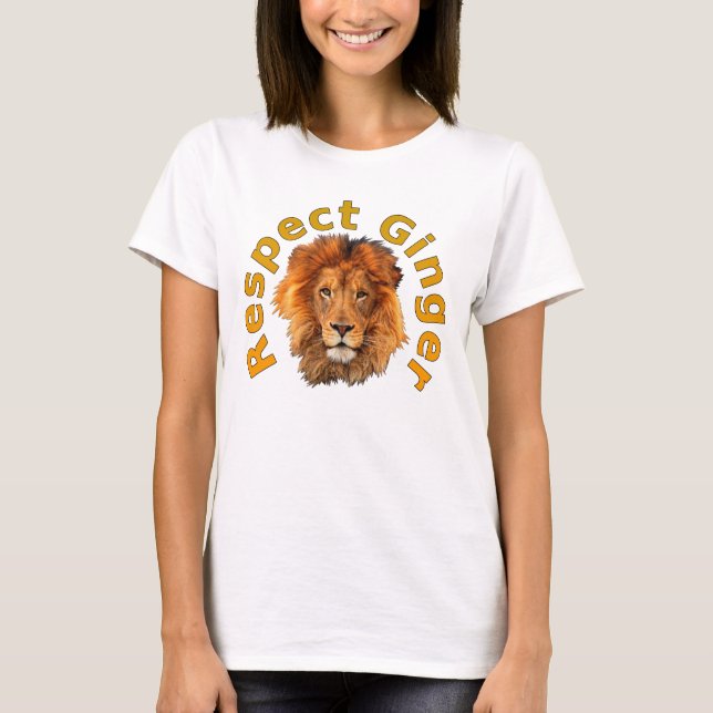Camiseta Lion Magnificent Cabeça Belamente Regal (Frente)
