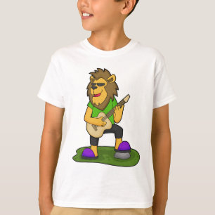 Camiseta Lion Musical Guitar Music
