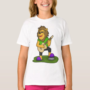Camiseta Lion Musical Guitar Music