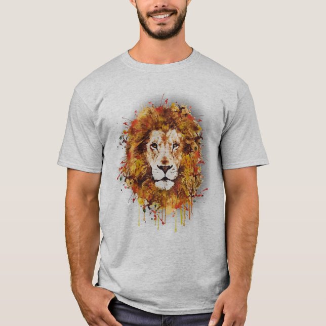 Camiseta Lion of Judah - African Art - Reggae Roots Shirt (Frente)