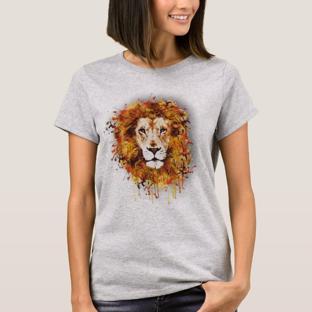 Camiseta Lion of Judah - African Art - Reggae Roots Shirt (Frente)