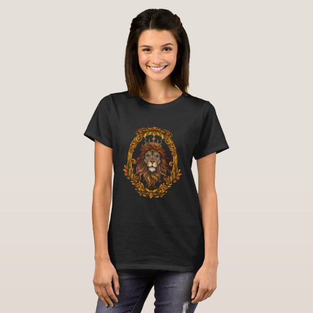 Camiseta Lion of Judah - Haile Selassie Girls Shirt - (Frente Completa)