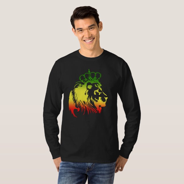 Camiseta Lion Of Judah - Rasta (Frente Completa)
