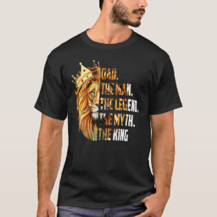 Camiseta Lion Pai O Homem O Mito A Lenda Vovô Faia
