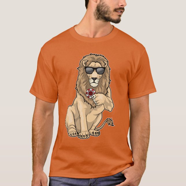 Camiseta Lion Poker chips (Frente)