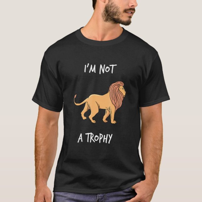 Camiseta Lion Protection I Love Animal Poaching Africa (Frente)