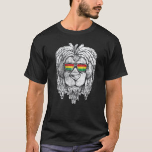 Camiseta Lion Rasta Reggae Music Vintage Rastafari