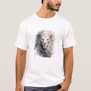 Camiseta Lion Retrait Animal Painting Willife Outdoor