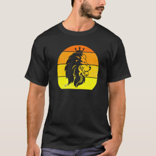 Camiseta Lion Retro Lion Silhouette Animal 60s 70s