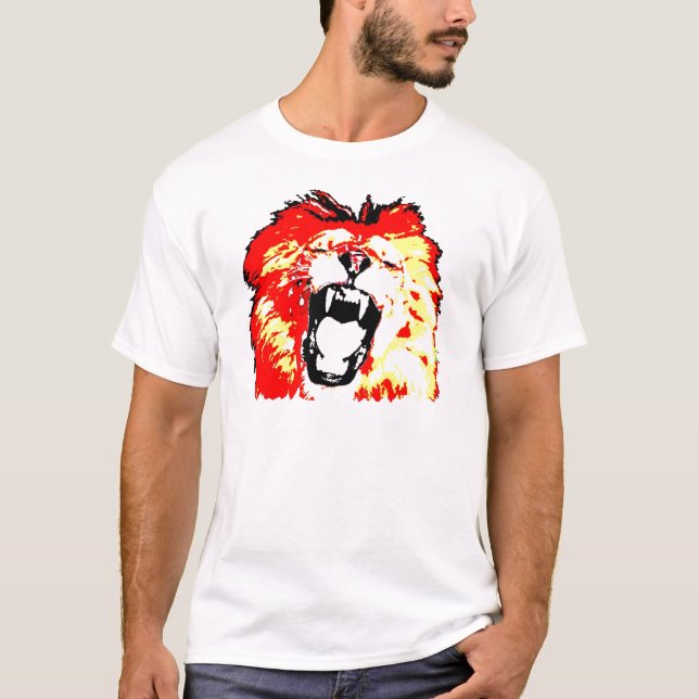 Camiseta Lion Roaring (Frente)