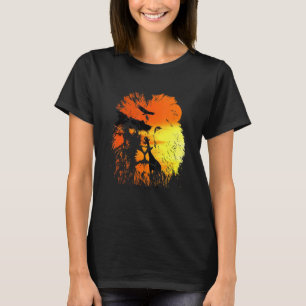 Camiseta Lion Safari Sunset Zoo Keeper Animal Big Wild Cats