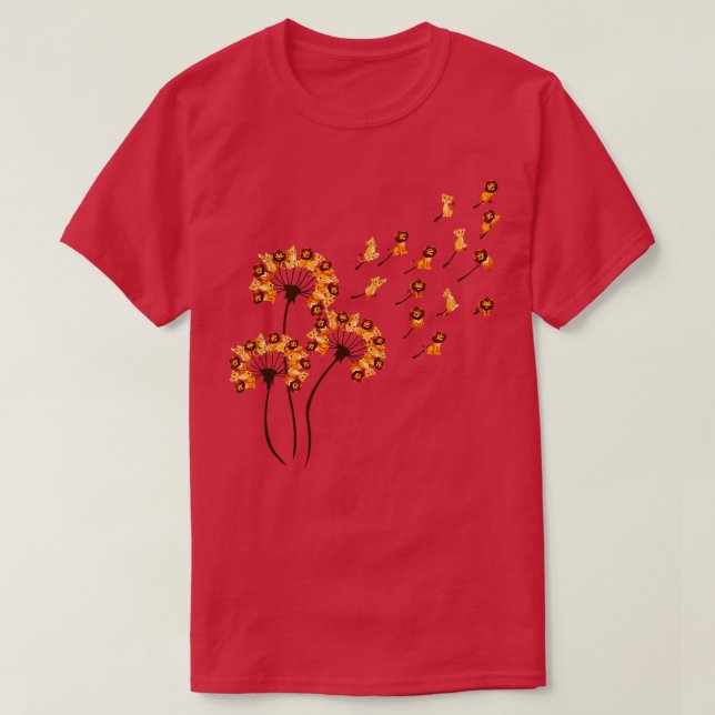 Camiseta Lion Shirt Dandelion Lover (Frente do Design)