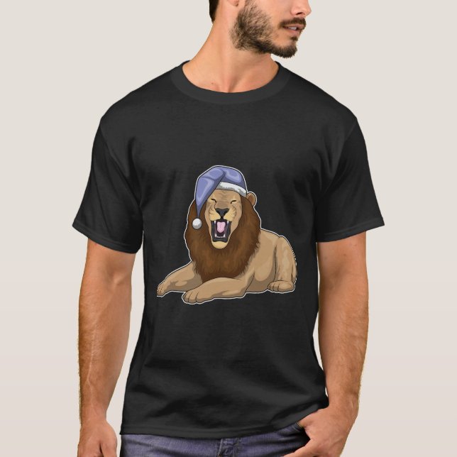 Camiseta Lion Sleing Nightcap (Frente)