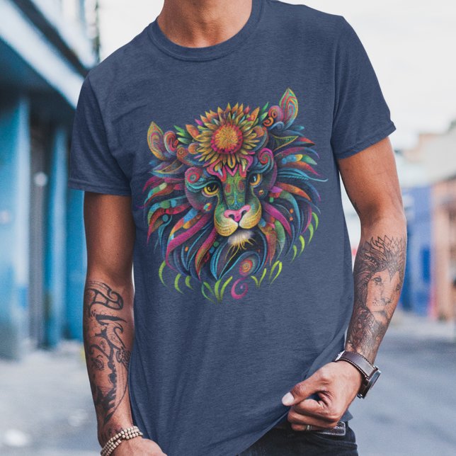 Camiseta Lion Spirit Animal Shirt (Criador carregado)