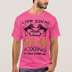 Camiseta Lion Squad Thailand Kickboxe Muay Thai Mma Train