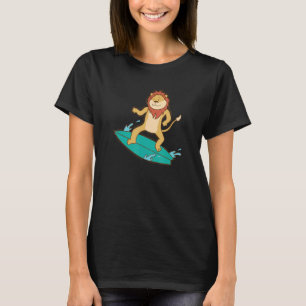 Camiseta Lion surfing Lion Mane Africa