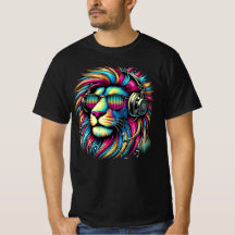LION T-SHIRT BOLD e design artística
