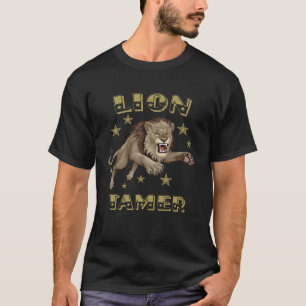 Camiseta Lion Tamer Carnival Tema de Figurino Tema Circo Fu