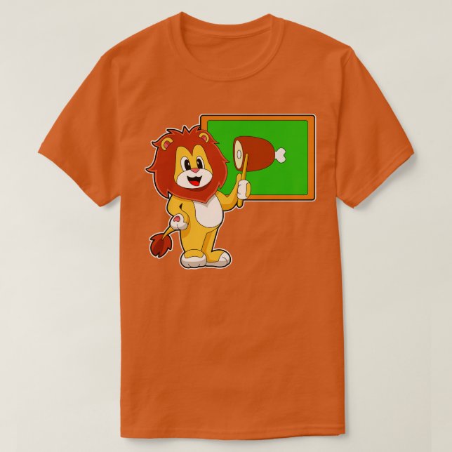 Camiseta Lion Teacher Pointer Meat (Frente do Design)
