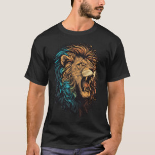 Camiseta Lion Wild Cat Retrait Wildlife