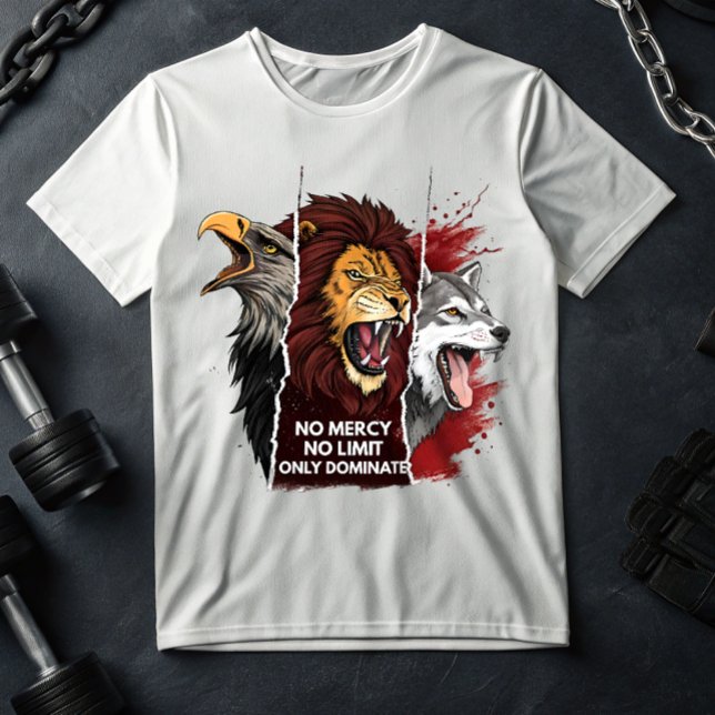 Camiseta Lion Wolf Eagle – Savage Beast Mode Acade (Criador carregado)