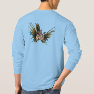 Camiseta Lionfish - Design abstrato - Corte de uma foto