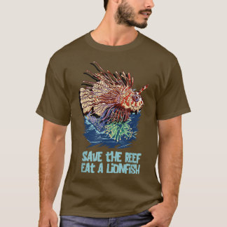 Camiseta Lionfish Salve Reef Come Leão Funny Cute Sea Roc