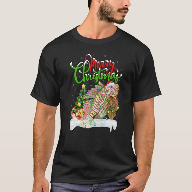 Camiseta Lionfish  Xmas Decorations Santa Lionfish Christma (Frente)