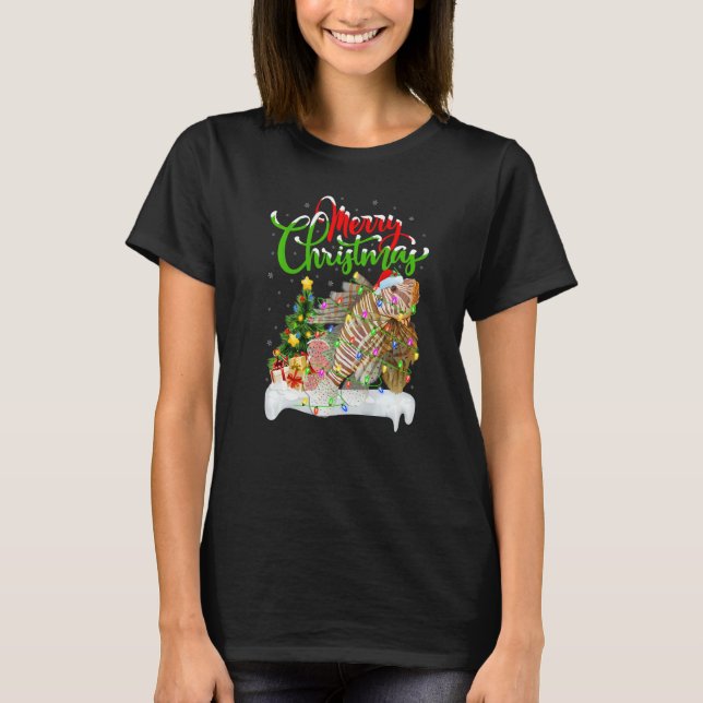 Camiseta Lionfish  Xmas Decorations Santa Lionfish Christma (Frente)