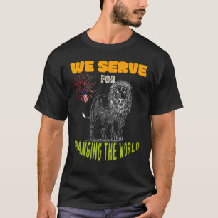 Camiseta Lions Club que servimos para mudar o mundo volunta