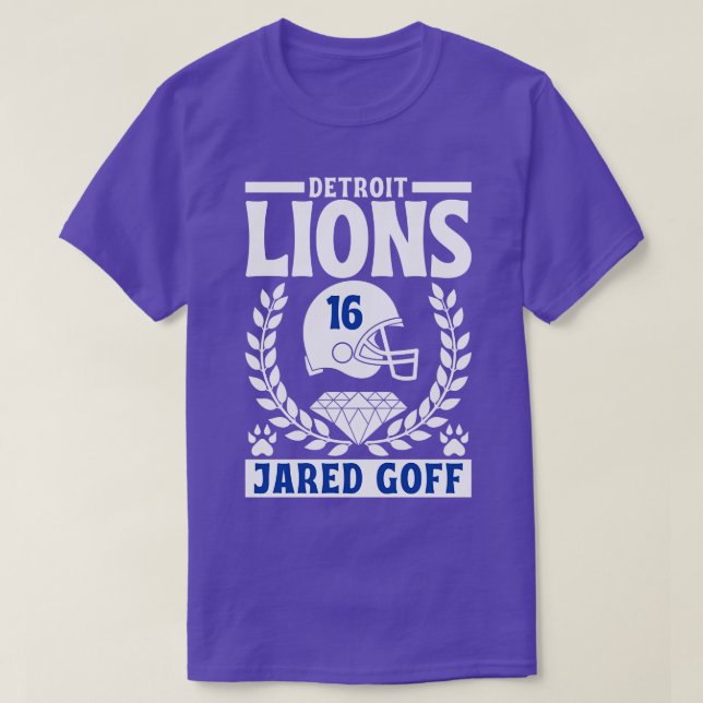Camiseta Lions Jared Goff 16 americano (Frente do Design)