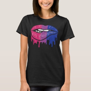 Camiseta Lip Bite Retro Drit Art Lgbt Colors Gay F