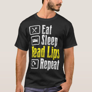 Camiseta Lip Lendo ASL Gesto de Mão surdo Ausente Audição P