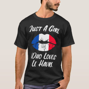 Camiseta Lip Mouth Love French Flag Le Havre