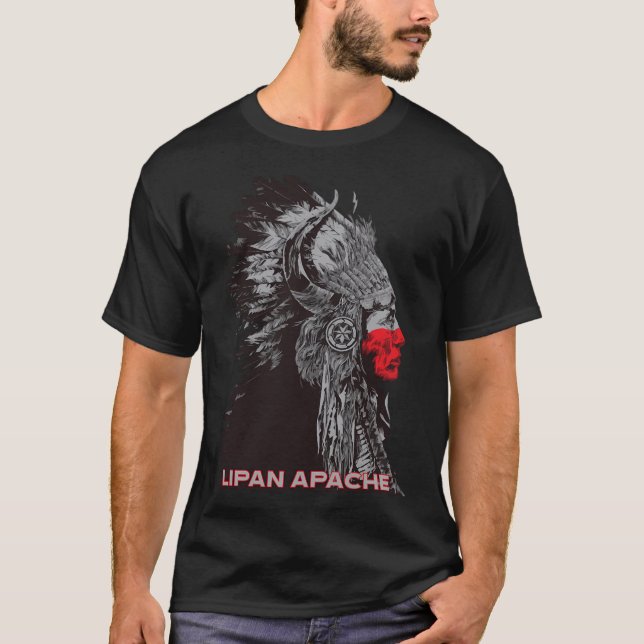 Camiseta Lipan Apache American Indian Proud Chefe Respeito (Frente)