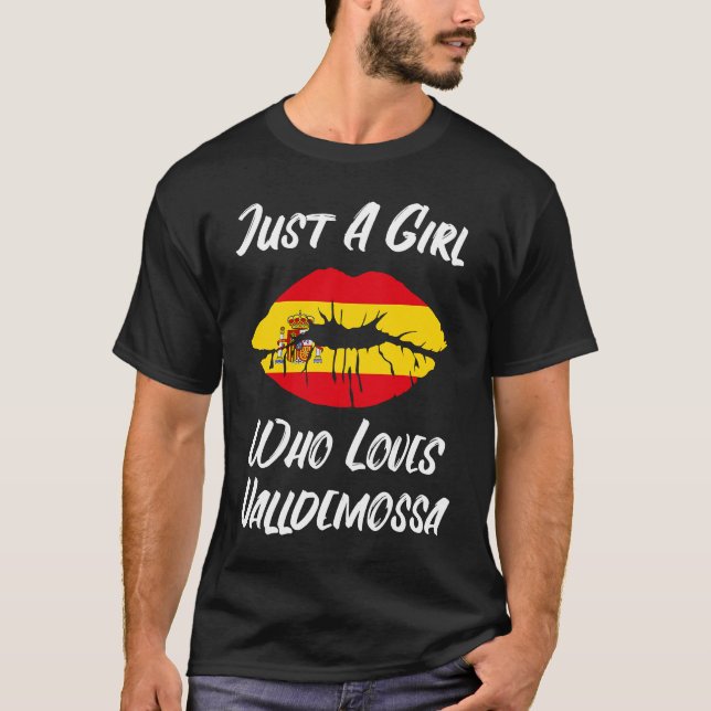 Camiseta Lips Mouth Love Spanish Flag Valldemossa (Frente)