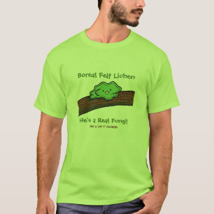 Camiseta Líquene boreal de feltro: um t-shirt real dos